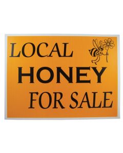 Plastic Corrugated Honey Sign - Each