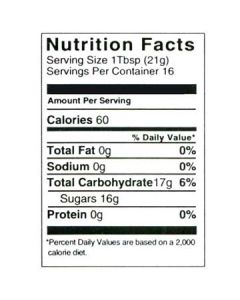 12 oz Nutritional Label - 100 Pack