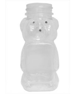 8 oz Clear Panel Squeeze Bear without Lids - 396 Pack