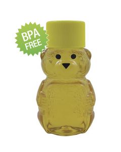 2 oz Clear Panel Bear with Lids - 50 Pack
