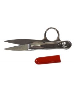 Queen Clipping Scissors - tip protector off 