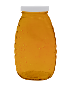 2 lb Classic Glass Honey Jars with Lids - 12 Pack