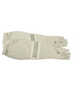 Heavy Duty Ventilated Leather Gloves with Velcro Strap