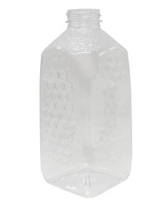 3 lb Plastic Bottle - Hexagon Pattern No Lids - 126 Pack
