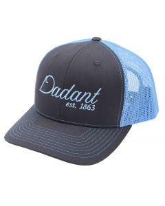 Dadant Embroidered Hat - Charcoal Grey/Columbia Blue 