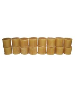 Refined 100% Pure Beeswax Yellow 1 oz - 16 Pack Plugs
