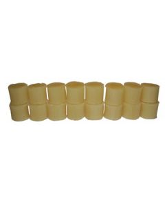Refined 100% Pure Beeswax White 1 oz - 16 Pack Plugs
