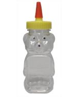 12 oz Clear Panel Squeeze Bear without Lids - 250 Pack