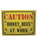 Caution Honey Bees at Work Sign - Each