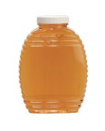 2 1/2 lb Plastic Honey Bee Bottles with Lids - 6 Pack