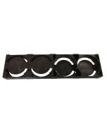 Plastic Half Frames for Round Section - 36 Pack