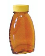 8 oz Classic Plastic Honey Bottles with Snap Cap Lids - 24 Pack