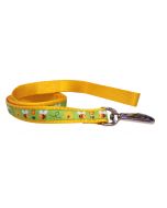 Dog Leash Orange Bees and Hives/Yellow 70"